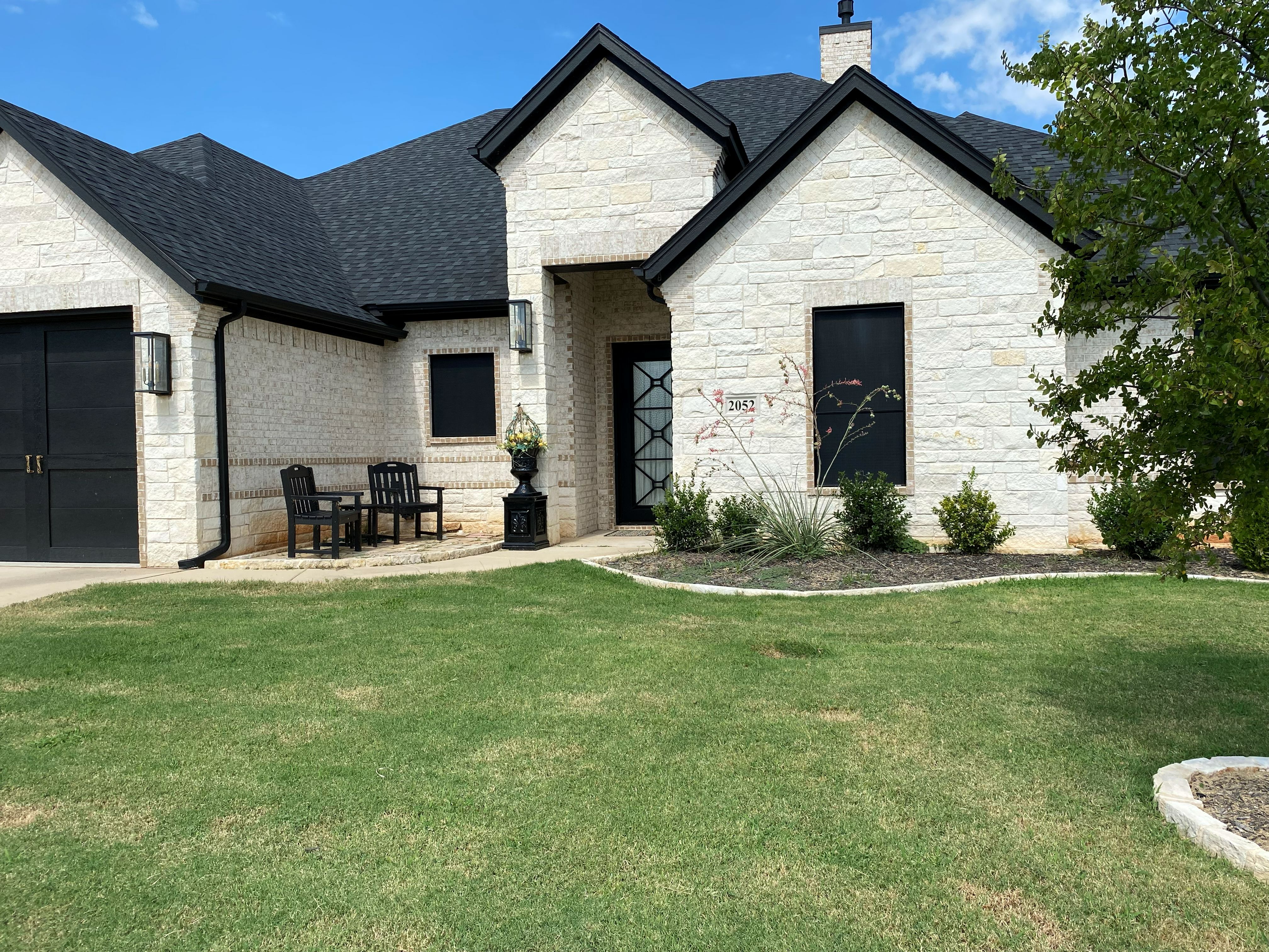White Exterior Solar Screens